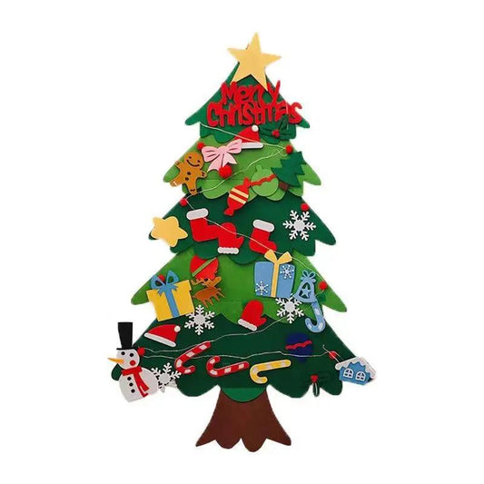Felt christmas tree with detachable ornaments - Serenity eStore
