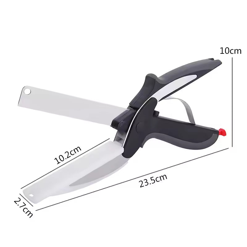 2-in-1 Smart Chopping Knife, Multi-purpose Kitchen Scissors