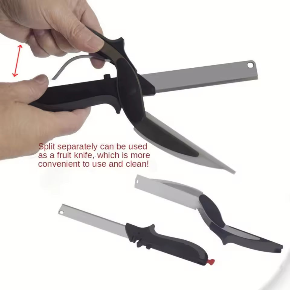 2-in-1 Smart Chopping Knife, Multi-purpose Kitchen Scissors